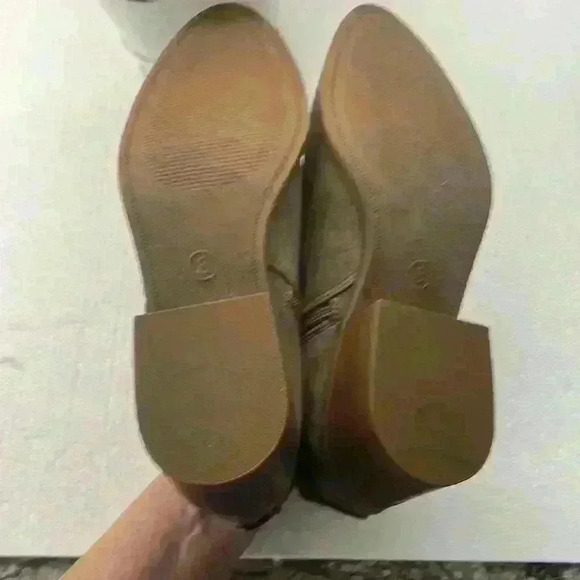 A New Day faux Suede Booties with side detail and zipper on inside ankle. Size 8 - Picture 4 of 5